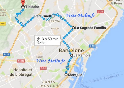googlemap-tibidabo-montjuic-barcelone