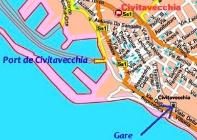 transfert rome à Civitavecchia
