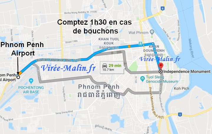 rejoindre-centre-ville-phnom-penh-depuis-aeroport-international-phnom-penh