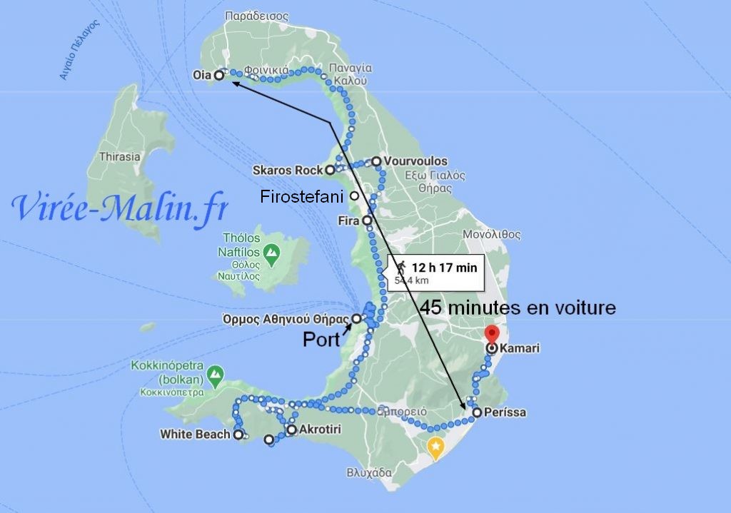 Googlemap-que-visiter-Santorin