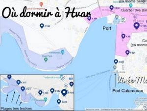 Où dormir sur l'île de Hvar ? Dans quelle ville loger à Hvar