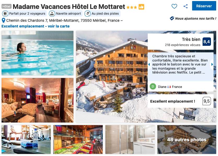 hotel-domaine-skiable-meribel-mottaret-confortable