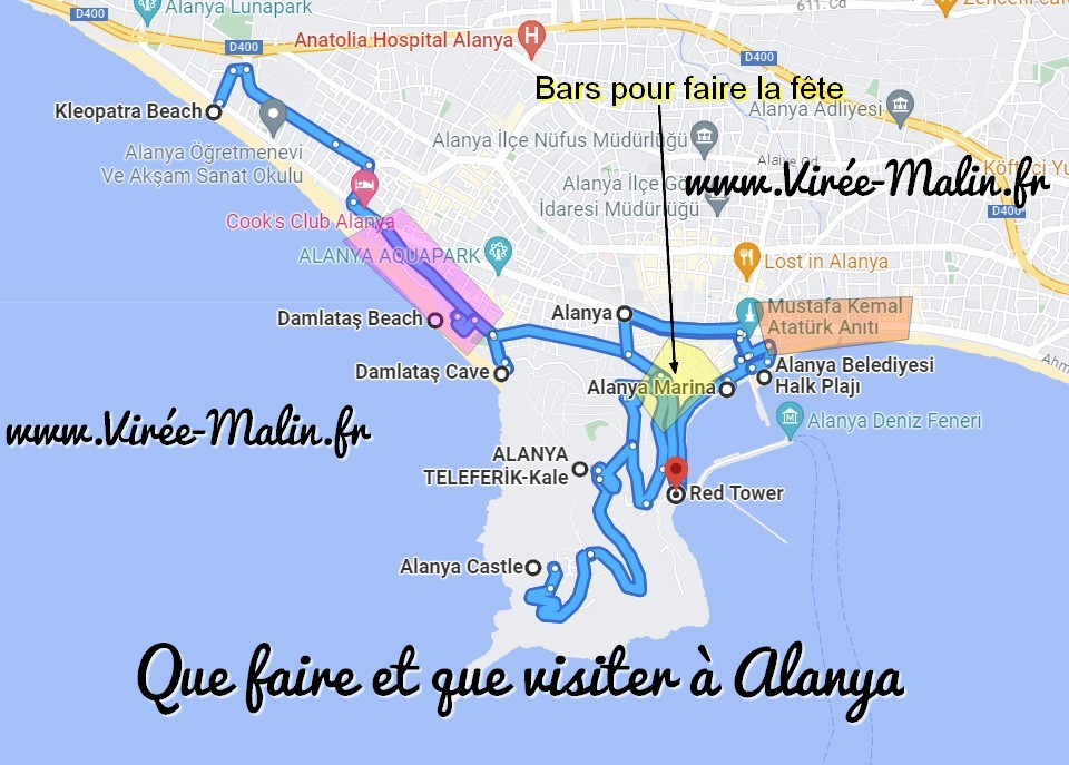 carte-incontournables-visiter-Alanya