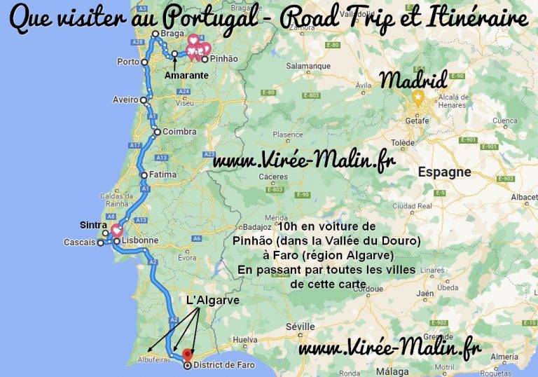 Itinéraire Pour Votre Road Trip Au Portugal - Conseils! Virée-Malin.fr