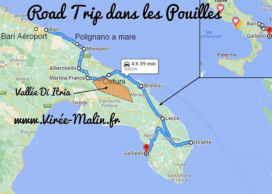 road trip pouilles 1 semaine